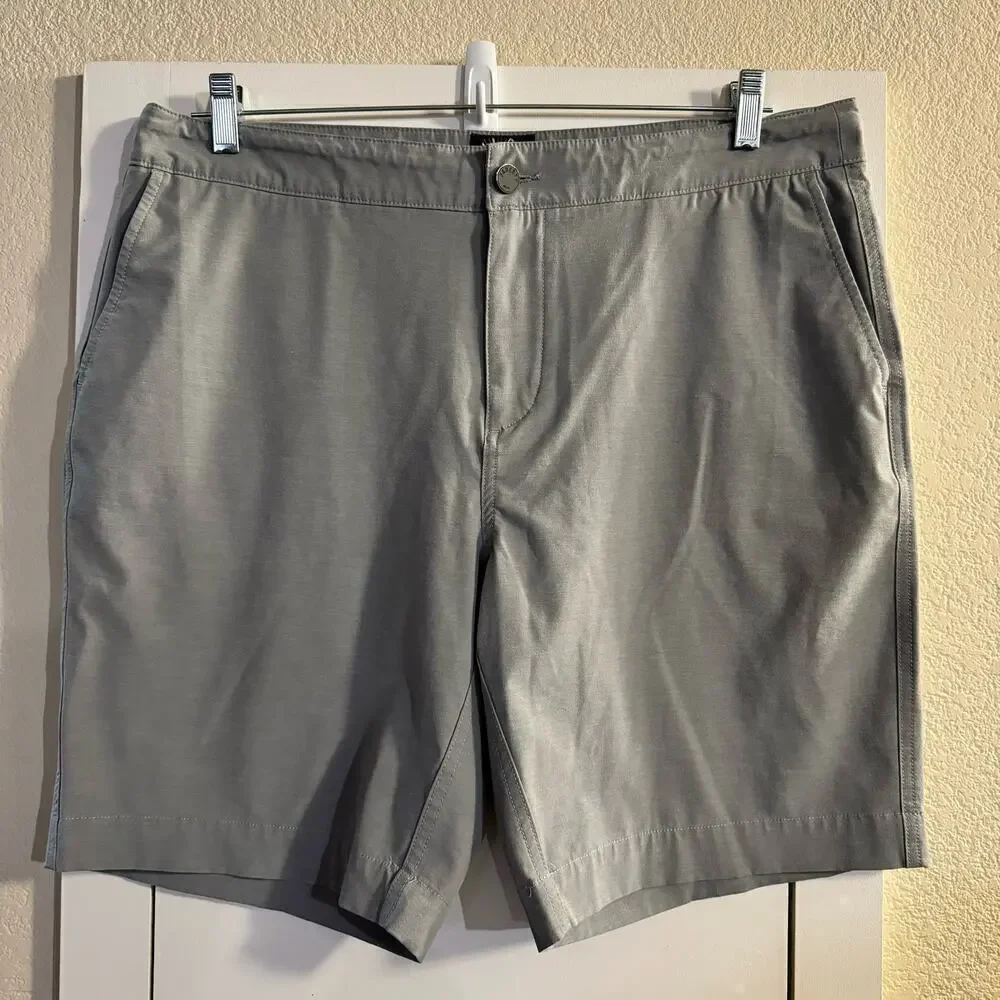 Faherty Men’s All Day Shorts In Ice Gray Size 36